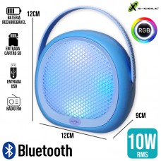 Caixa de Som Bluetooth 10W GTS-1945 X-Cell - Azul